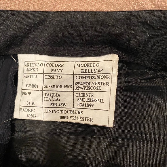 Caravelli Men’s 52L/48W Navy Suit - Picture 9 of 10